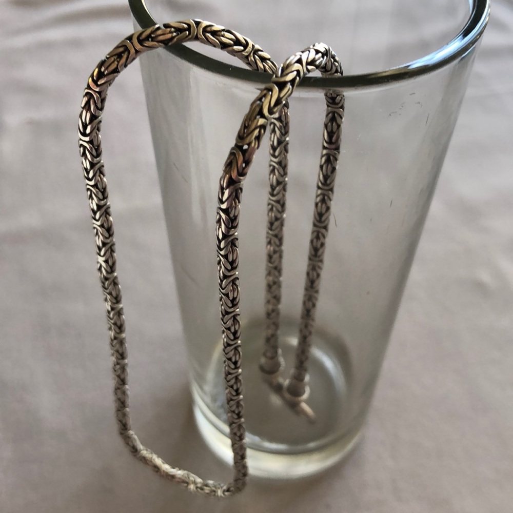 Sterling Silver Byzantine necklace NWOT